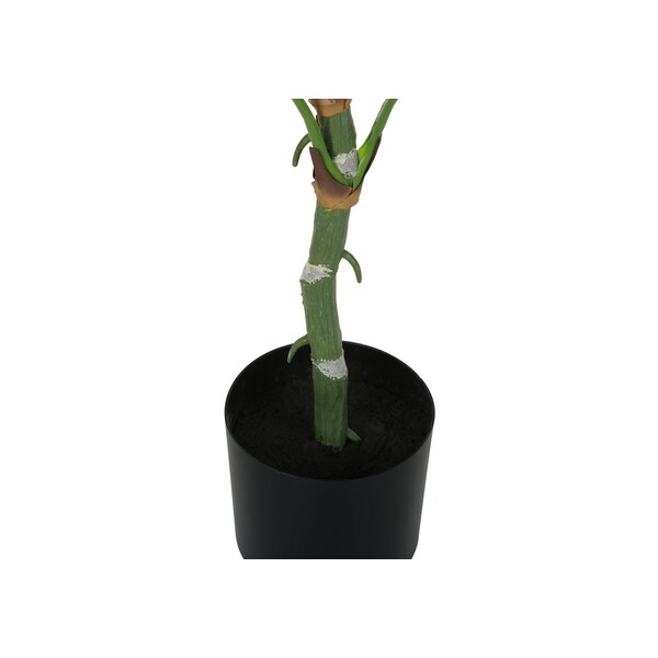 Monarch Specialties Artificial Plant 54" Tall Dieffenbachia Tree, Indoor, Faux, Fake, Floor, Greenery Potted, Real Touch - I 9519