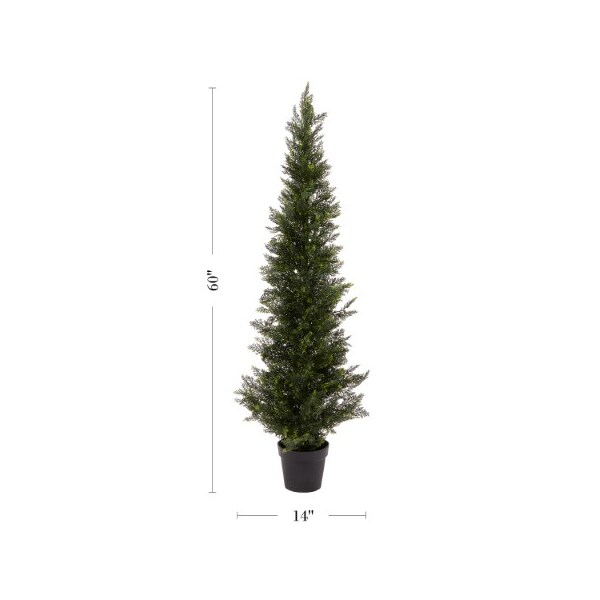 Nature Spring Nature Spring 5 FT Faux Cedar Potted Topiary Tree - 101361UVL