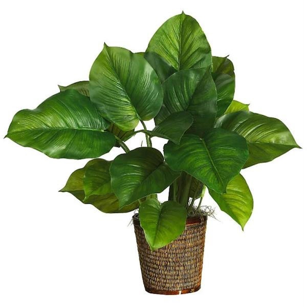 Nearly Natural 29 Inch Large Leaf Philodendron Silk Plant Real Touch - 6582-0306