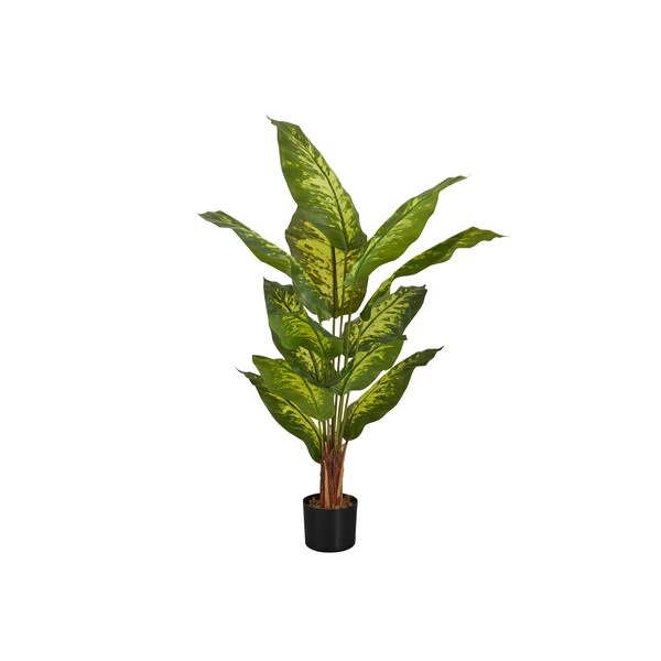Monarch Specialties Artificial Plant, 47" Tall, Evergreen Tree, Indoor, Faux, Fake, Floor, Greenery, Potted, Real Touch - I 9535
