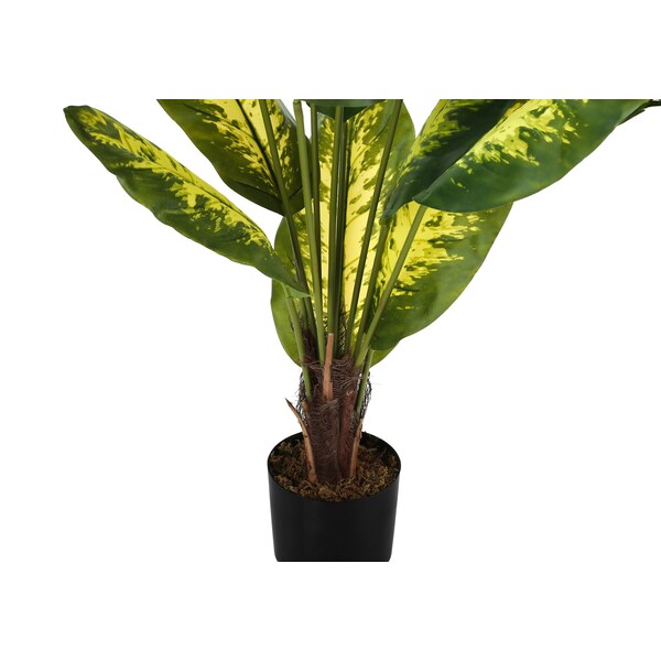 Monarch Specialties Artificial Plant, 47" Tall, Evergreen Tree, Indoor, Faux, Fake, Floor, Greenery, Potted, Real Touch - I 9535