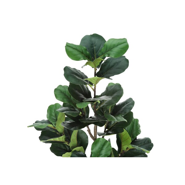 Monarch Specialties Artificial Plant, 49" Tall, Fiddle Tree, Indoor, Faux, Fake, Floor, Greenery, Potted, Real Touch - I 9517
