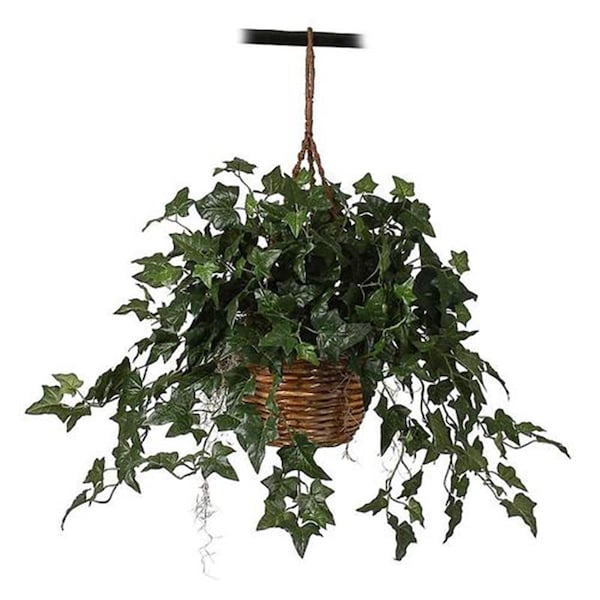 Dare2Decor English Ivy Hanging Basket Silk Plant - DA103246