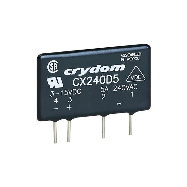 Relé Crydom SSR montaje en PCB SIP 280Vca/5A 18-36Vca Ze - CXE240A5