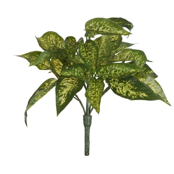 Dare2Decor 11 in. Green Dieffenbachia Bush - DA3250505