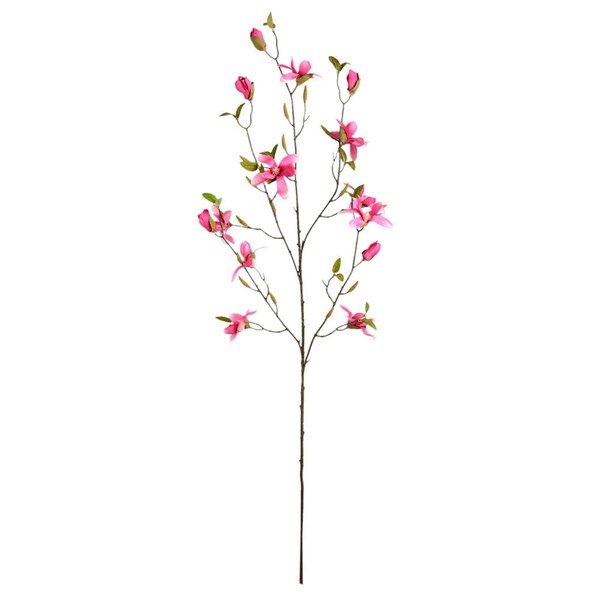Dare2Decor 39 in. Mini Fuchsia Magnolia Spray - DA3254195