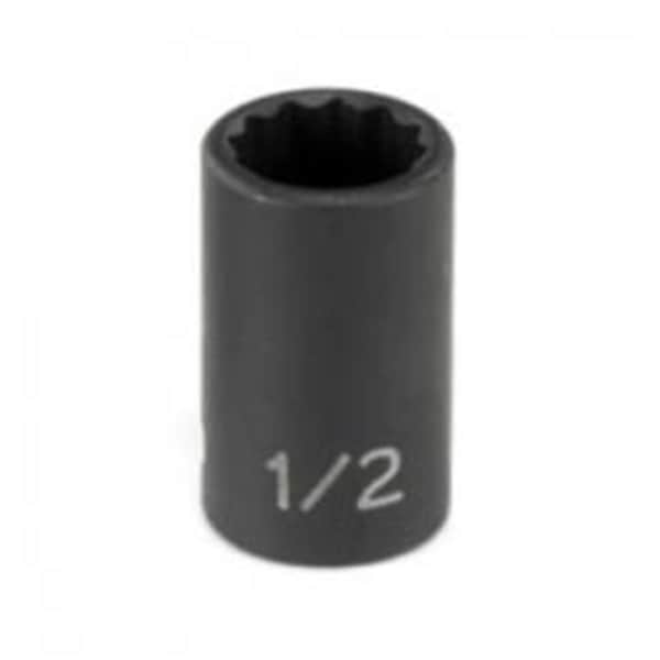 Eagle Tool Us Grey Pneumatic 0.38 in. Drive x 16 mm 12 Point Standard Socket - GY1116M