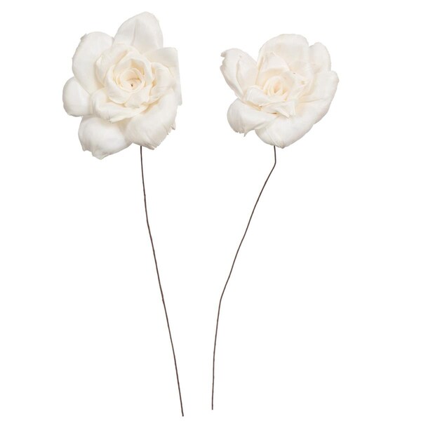 Vickerman 4 in. Jonquil Sola Flower on 12 in. Stem Artificial Flowers, Natural, 12PK - H7SFS002