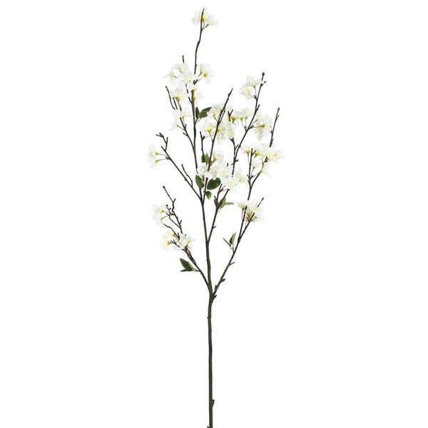 Vickerman 40 in. Artificial White Cherry Blossom Spray, 48PK - FD170501-3