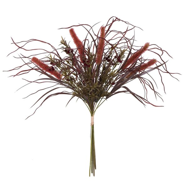 Vickerman 27 in. Burgundy Euphoria Onion Grass Bush - FM180402