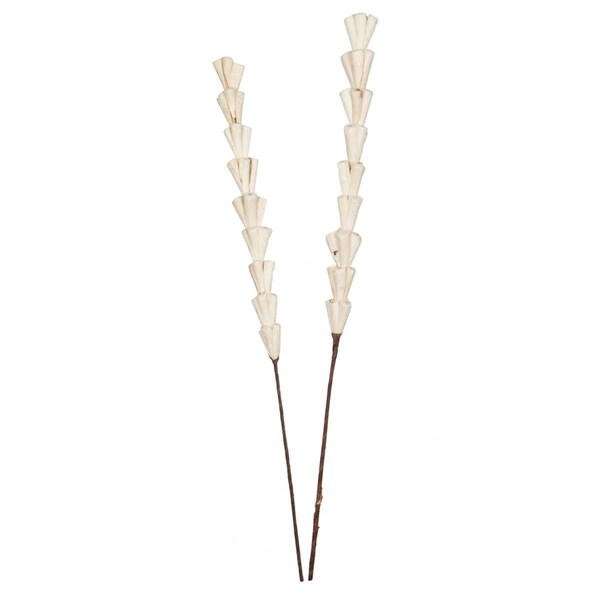 Dare2Decor 24 in. Sola Rajani Stick Artificial Flowers, Natural - 24 per Bag - DA3256392