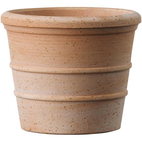 Esfera 3.7 in. x 4.3 in. dia. Deroma Clay Siena Cachepot, Terracotta - ES2514715