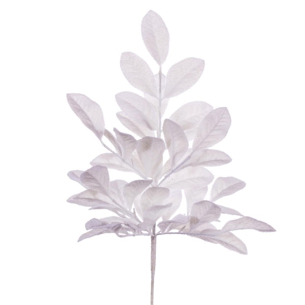 Dare2Decor 25 in. Apple Leaf Snowy Bush - White - Pack of 2 - DA3255048