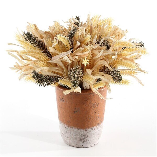 Safavieh 14 in. Faux Wheat Ear Potted Arrangement, Multi Color - FXP1059A