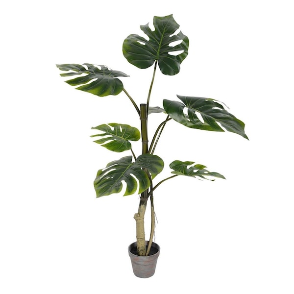 Vickerman 38 in. Potted Grand Split Philo Tree 7-Leaves - TB180638