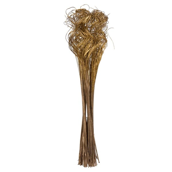 Vickerman 24-28 in. Curly Ting Ting, Gold - 5 Bunch per Pack - H7CTT008