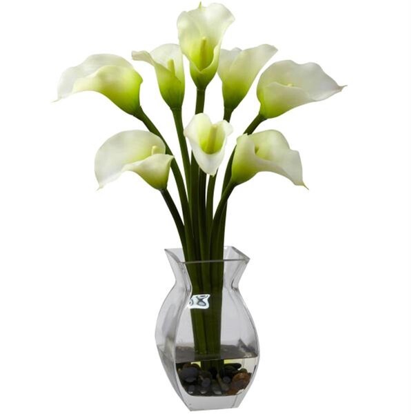 Nearly Natural Classic Calla Lily Arrangement - 1296-CR