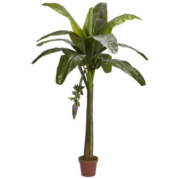 Nearly Natural Silk 6 ft. Banana Silk Tree - Real Touch - - 5338