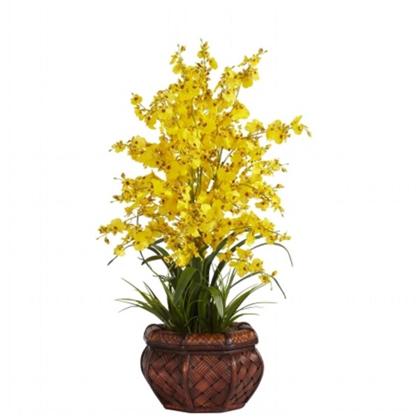 Nearly Natural Dancing Lady Silk Flower Arrangement - 1207-YL