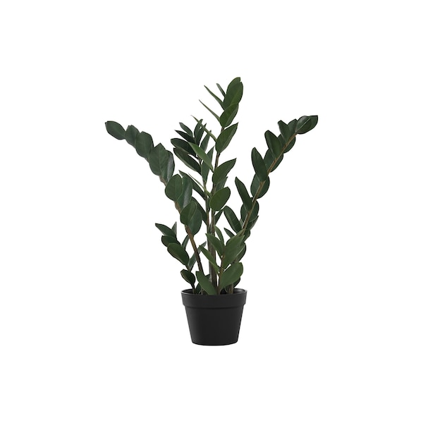 Monarch Specialties Artificial Plant 29" Tall Zz Tree, Indoor, Faux, Fake, Floor, Greenery, Potted, Real Touch - I 9506