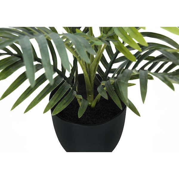 Monarch Specialties Artificial Plant 20" Tall, Palm, Indoor, Faux, Fake, Table, Greenery, Potted, Real Touch, Decorative - I 9501