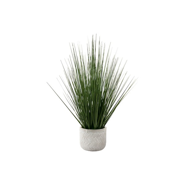 Monarch Specialties Artificial Plant 21" Tall Grass, Indoor, Faux, Fake, Table, Greenery, Potted, Real Touch, Decorative - I 9574