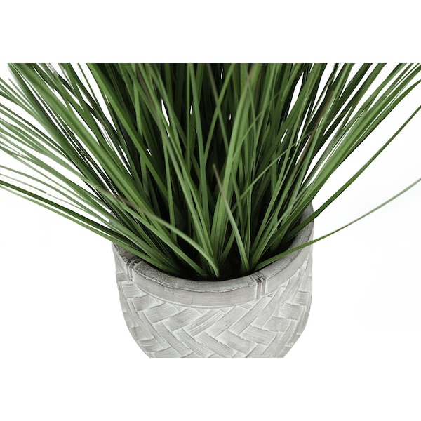 Monarch Specialties Artificial Plant 21" Tall Grass, Indoor, Faux, Fake, Table, Greenery, Potted, Real Touch, Decorative - I 9574