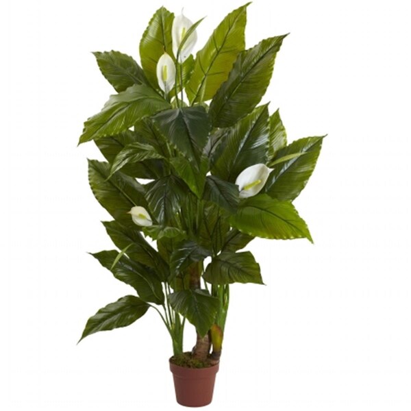 Nearly Natural 4.5 ft. Spathyfillum Plant - Real Touch - 6811