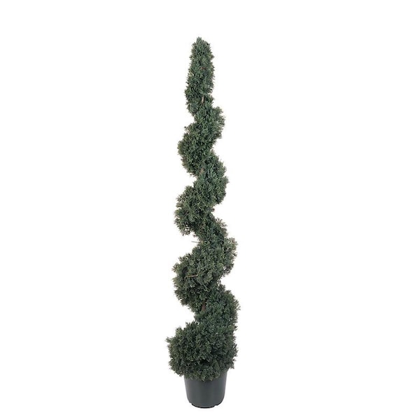 Nearly Natural Cedar Spiral Silk Tree 5 - In-door- Out-door - Green - 5166
