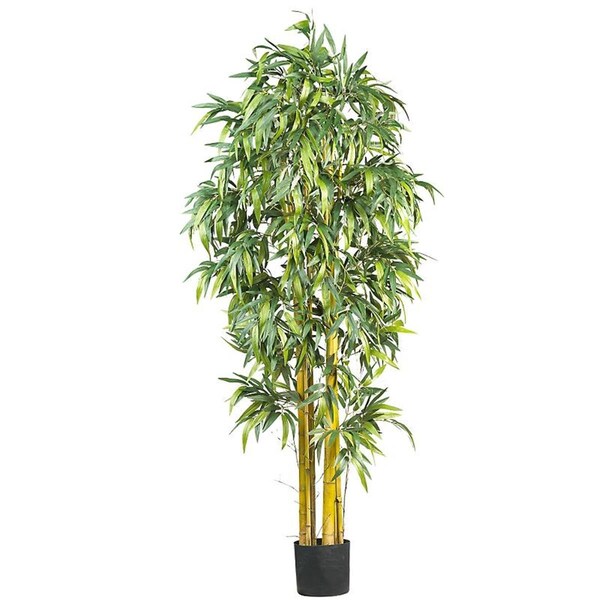 Nearly Natural 6 Biggy Style Bamboo Silk Tree- Green - 5190