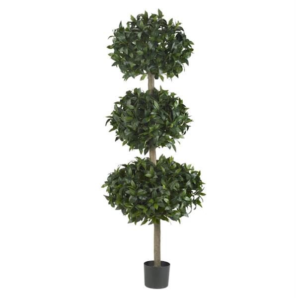 Nearly Natural 69 in. Sweet Bay Triple Ball Tree - 5313