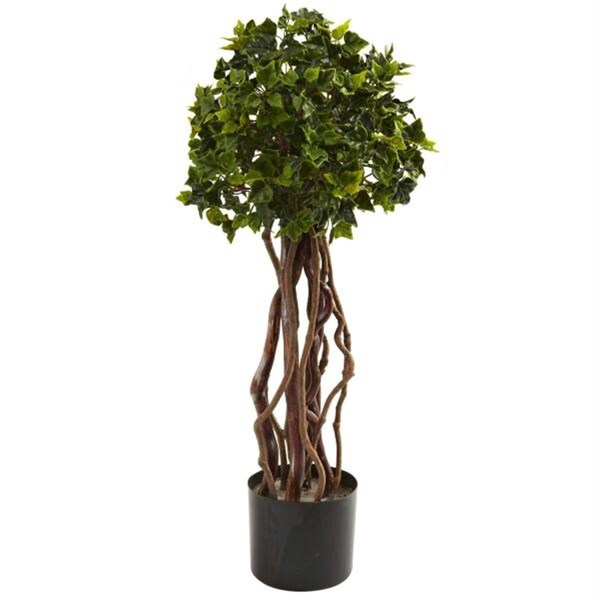 Dare2Decor 2.5&rsquo; English Ivy Topiary UV Resistant - Indoor-Outdoor - DA420857