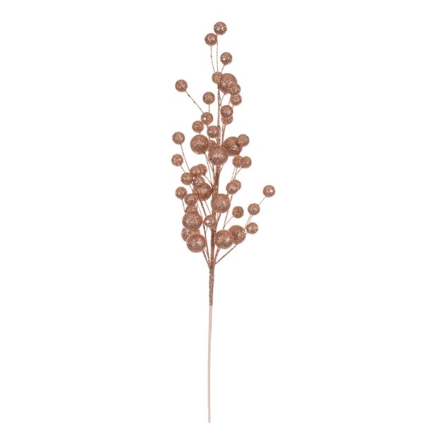 Dare2Decor 27 in. Multi Ball Glitr Spray, Rose Gold - 4 per Bag - DA3255130