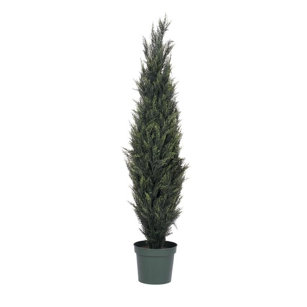 Dare2Decor Plastic Pond Cypress Everyday Tree with 2318 LVS - 6 ft. - DA3250353