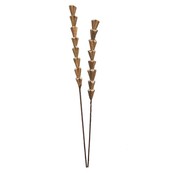 Vickerman 24 in. Sola Scrape Skin Cone Artificial Flowers, Natural, 12PK - H7SSS000