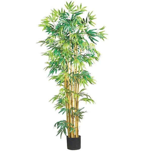 Nearly Natural 5 Multi Bambusa Bamboo Silk Tree- Green - 5179