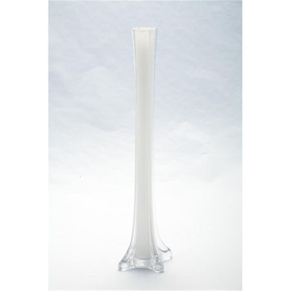Standalone 87188 16W 16 in . White Tower Vase, Clear - ST2565800