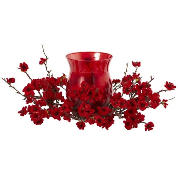 Nearly Natural Plum Blossom Candelabrum - 4881