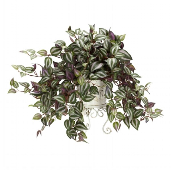 Dare2Decor Wandering Jew with Metal Planter Silk Plant - DA103254