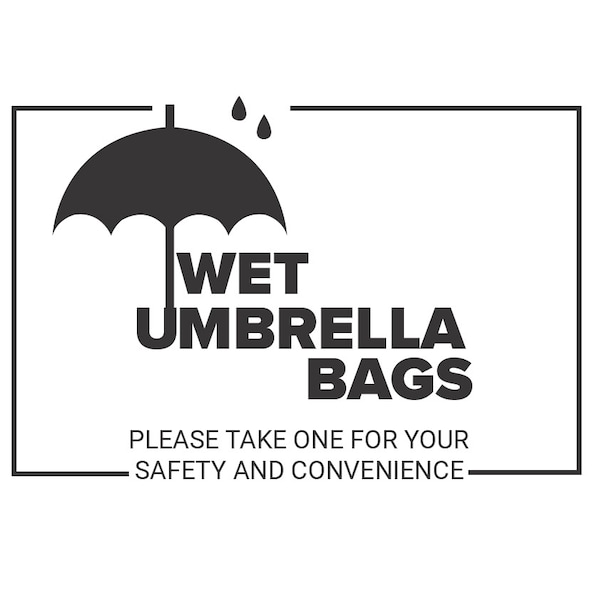 Alpine Industries Wet Umbrella Bag Wrapper Stand, Bonus 100 Long Bags Included - 489