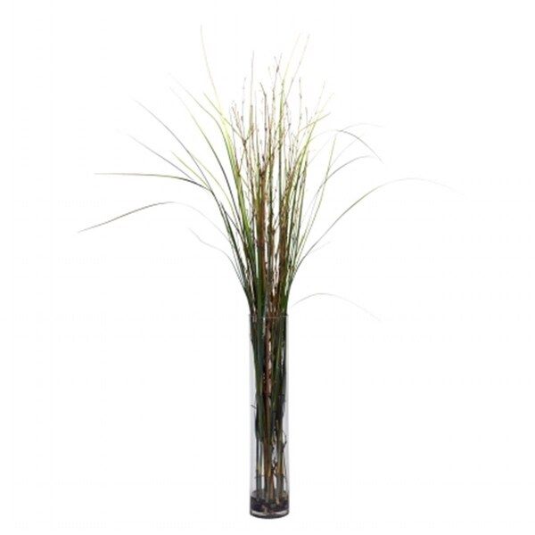 Dare2Decor Grass and Bamboo with Cylinder Silk Plant - DA404717