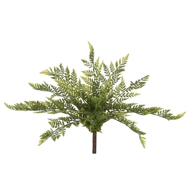 Vickerman 17 in. Green Rabbit Foot Fern Bush - FQ180501