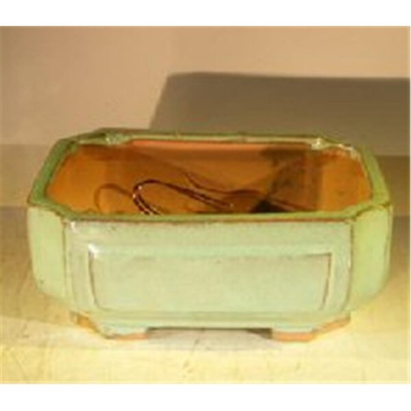 Paisaje Ceramic Bonsai Pot - Professional Series, Green - Rectangle - PA2529835