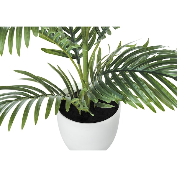Monarch Specialties Artificial Plant, 28" Tall, Palm Tree, Indoor, Faux, Fake, Floor, Greenery, Potted, Real Touch - I 9508