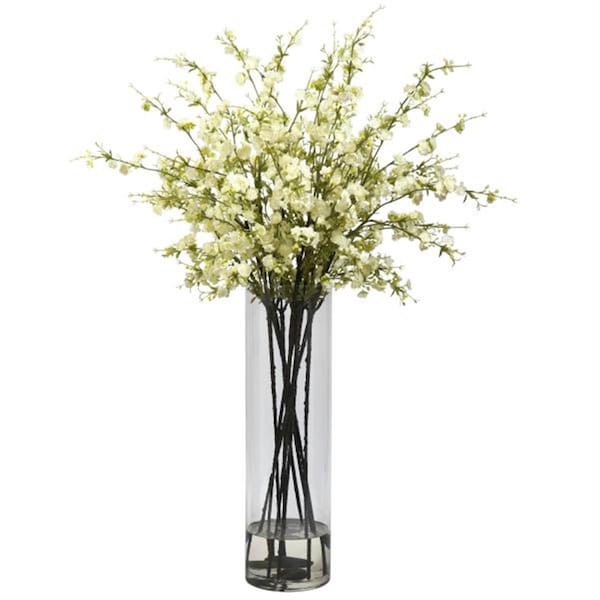 Nearly Natural Giant Cherry Blossom Arrangement - 1316-WH