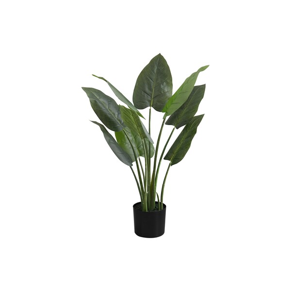 Monarch Specialties Artificial Plant, 37" Tall, Aureum Tree, Indoor, Faux, Fake, Floor, Greenery, Potted, Real Touch - I 9509