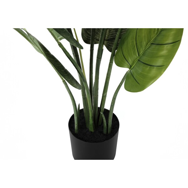 Monarch Specialties Artificial Plant, 37" Tall, Aureum Tree, Indoor, Faux, Fake, Floor, Greenery, Potted, Real Touch - I 9509