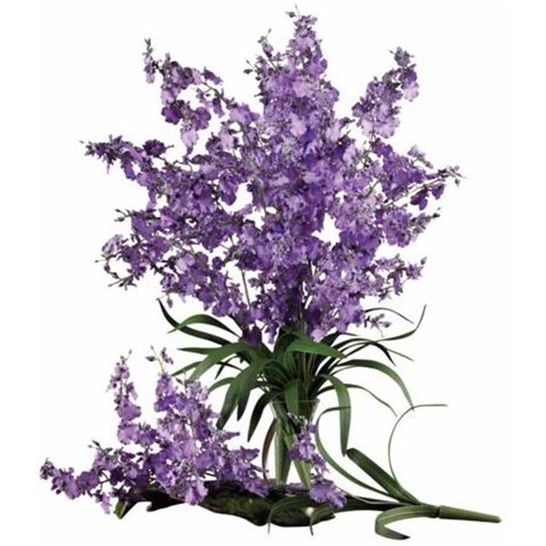 Dare2Decor 29 in. Purple Dancing Lady Silk Flower Stems, 12PK - DA271000