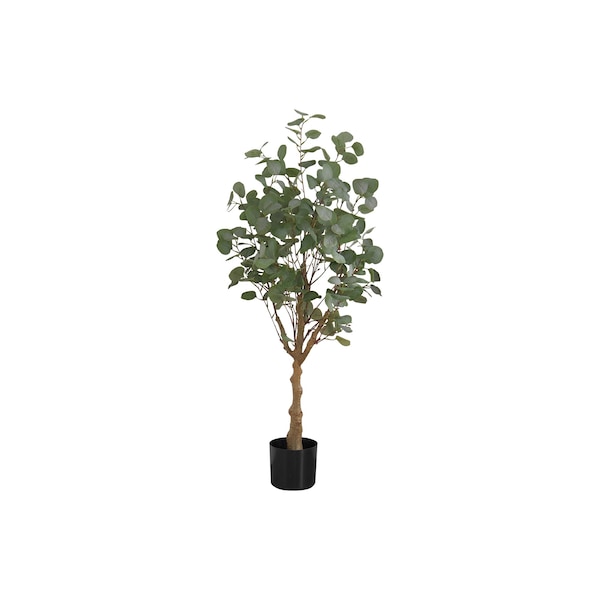 Monarch Specialties Artificial Plant, 46" Tall, Eucalyptus Tree, Indoor, Faux, Fake, Floor, Greenery, Potted - I 9518