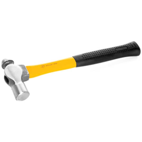 Performance Tool 16 Oz. Ball Pein Hammer with Fiberglass Handle Cushion Grip - PMM7032B